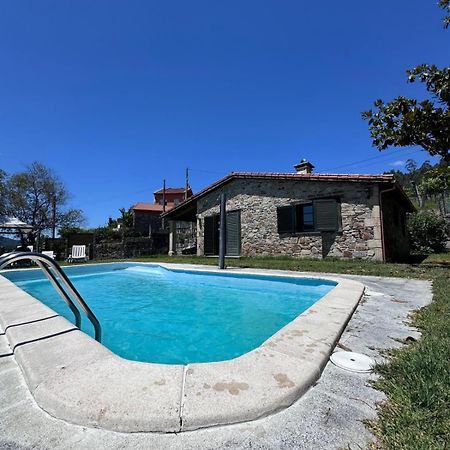 Casa 2 habitaciones con piscina y cenador al aire libre Pontevedra Exterior foto
