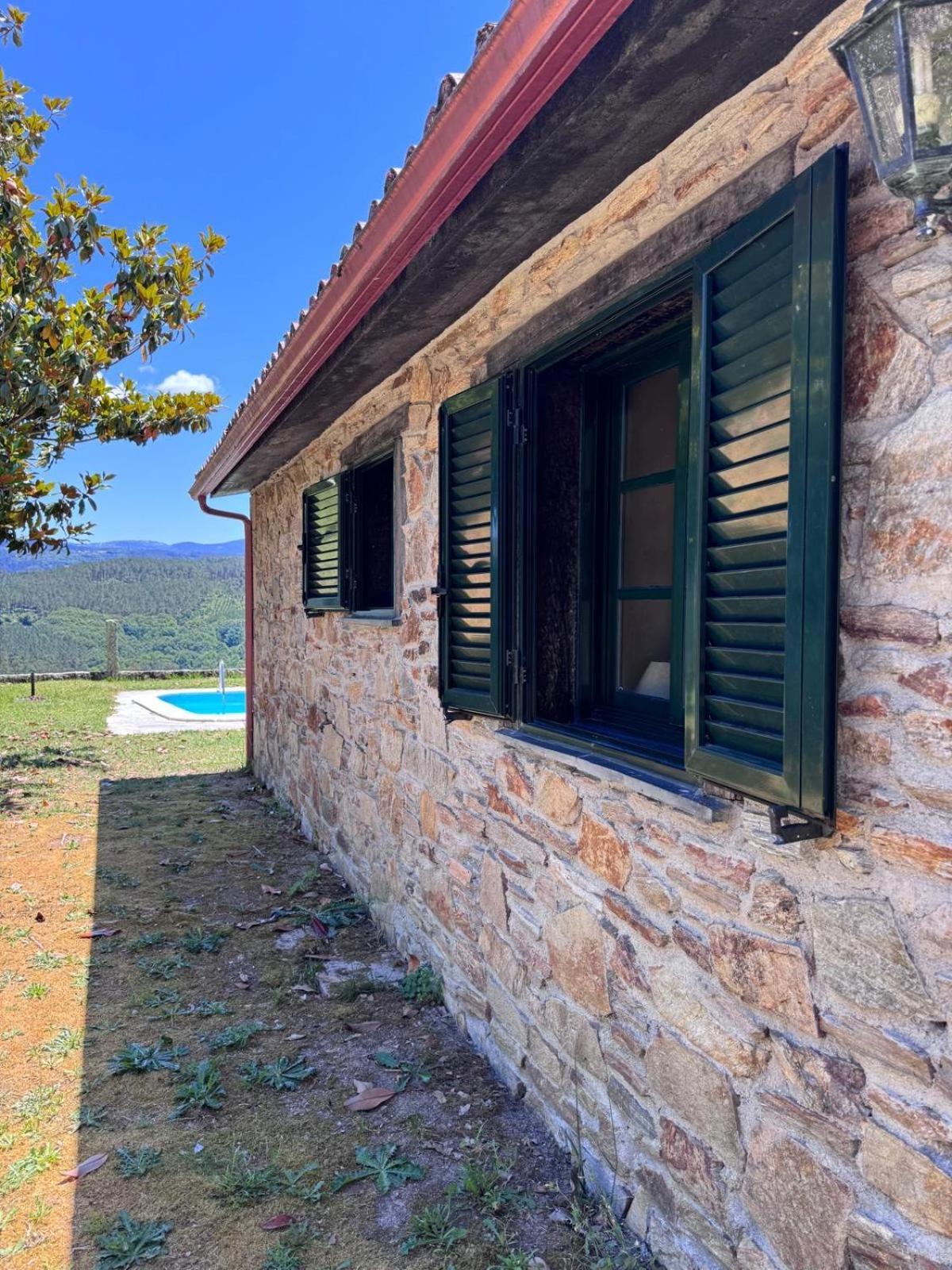Casa 2 habitaciones con piscina y cenador al aire libre Pontevedra Exterior foto