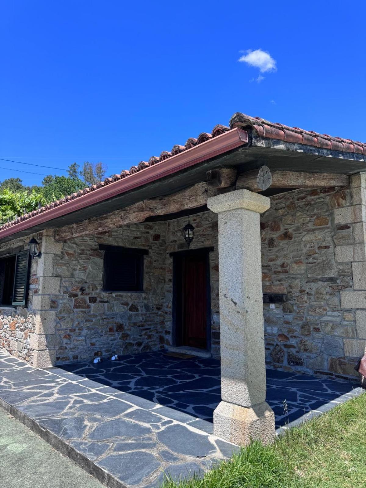 Casa 2 habitaciones con piscina y cenador al aire libre Pontevedra Exterior foto
